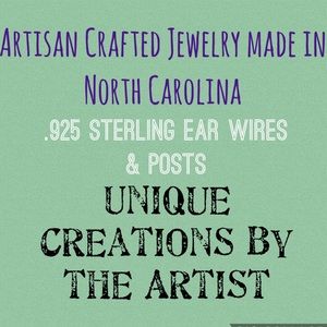 Frontrow.Style Jewelry - Sterling Silver Earrings Made in NC by Artist Frontrow.Style Jewelry - Sterling Silver Earrings Made in NC by Artist
